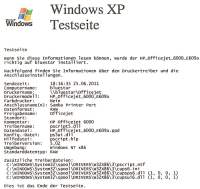Testdruck auf einem Windows-XP Client