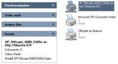 Eingerichtete Netzwerkdrucker auf einem Windows-XP Client
